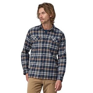 Patagonia Men’s Long Sleeve Mid Weight Fjord Flannel Shirt Finn XL X-Large